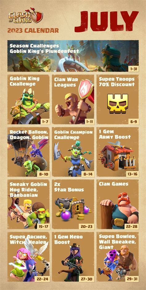 event clash of clans.